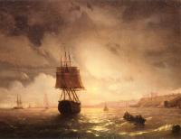 Aivazovsky, Ivan Constantinovich - The Harbor At Odessa On The Black Sea